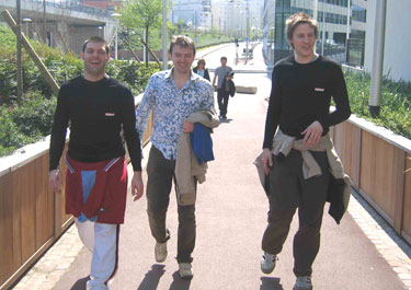 Walking to the France Football offices